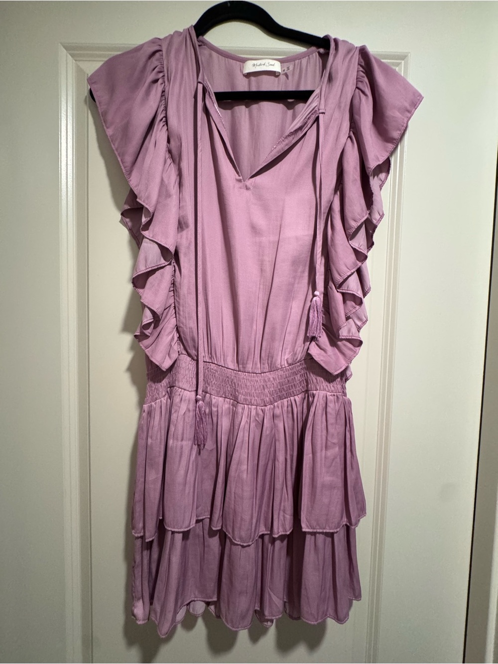 Mustard Seed Lavender Ruffled Tiered Dress
